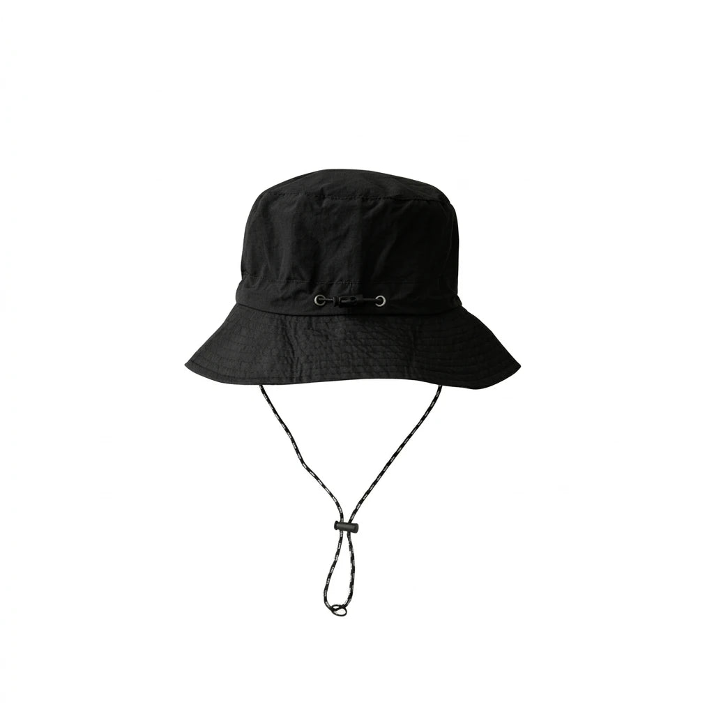 Fisherman Hat Foldable Quick Dry UV Protect Windproof Strap One Size Black, Gray, Khaki for Outdoor Travel Beach Men Women