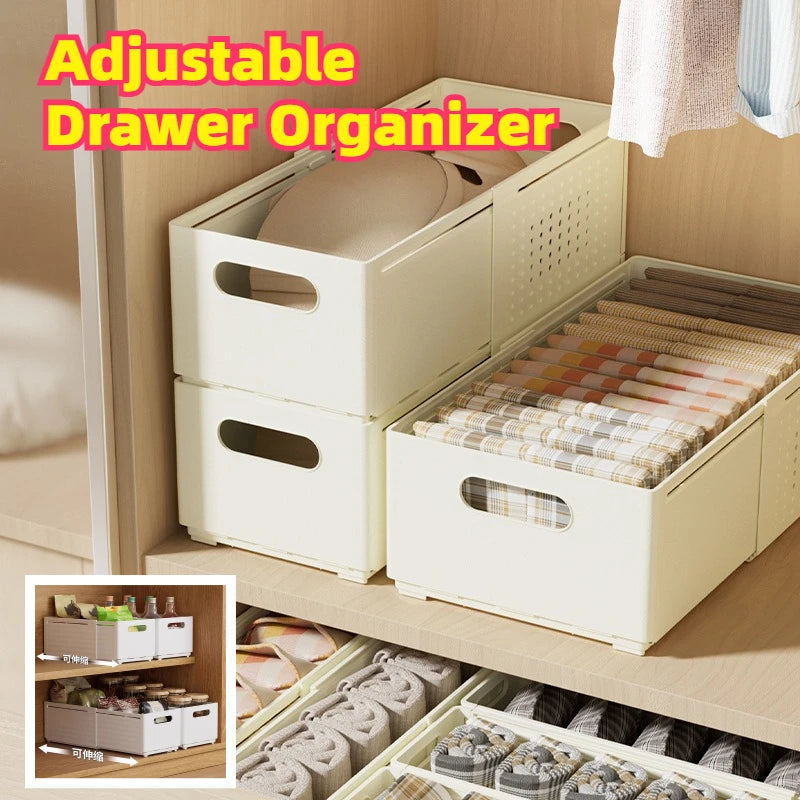 Sac de rangement polyvalent, grande boîte organisatrice de maquillage pour ranger les petits objets essentiels dans la chambre, la cuisine ou le bureau