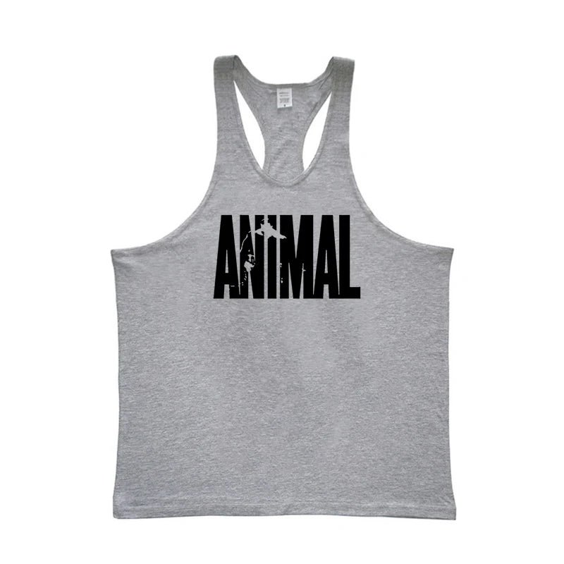 Men's Animal Print Bodybuilding Tank Top