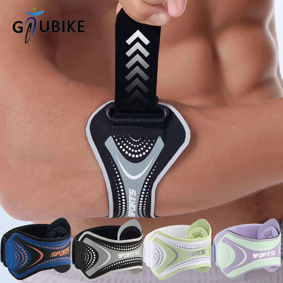 GTUBIKE 1PCS Manchon de compression pour coude, coudière de sport pour tendinite, protection pour tennis elbow, soulagement des douleurs articulaires et golf