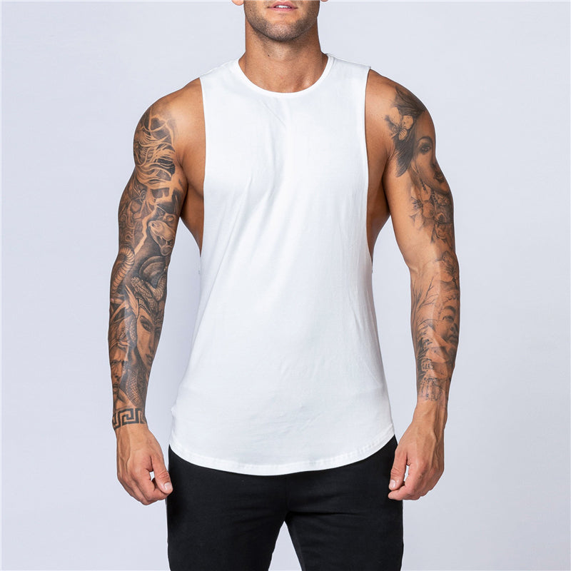 Men's Cotton Gym Tank Top - Bodybuilding Vest