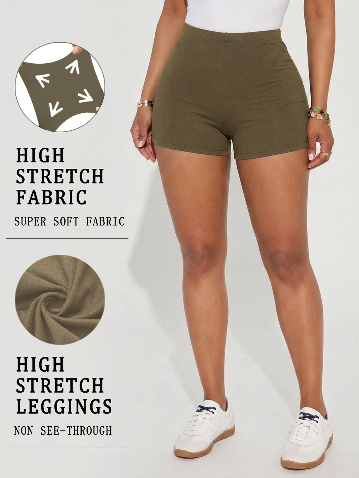 High Elasticity Sports Shorts Biker Shorts For Women Super Soft Yoga Running Push Up Gym  Fitness Women's Activewear