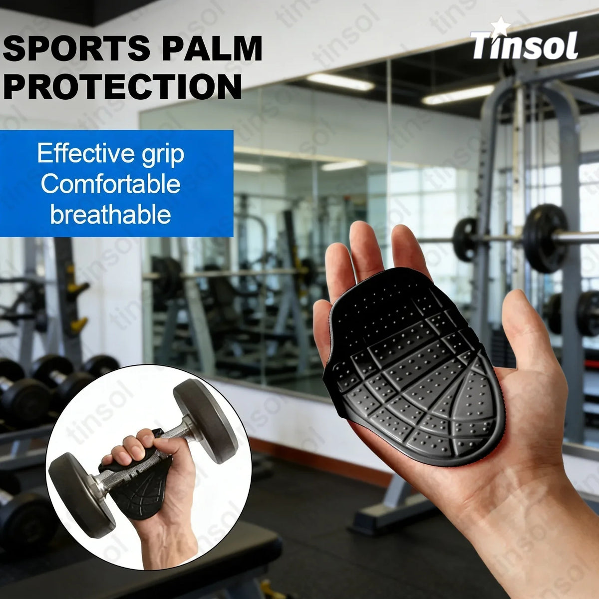 Nouvelle paire de coussinets de préhension en silicone pour musculation, gants de protection antidérapants pour paumes, poignées de musculation unisexes pour haltères et tractions