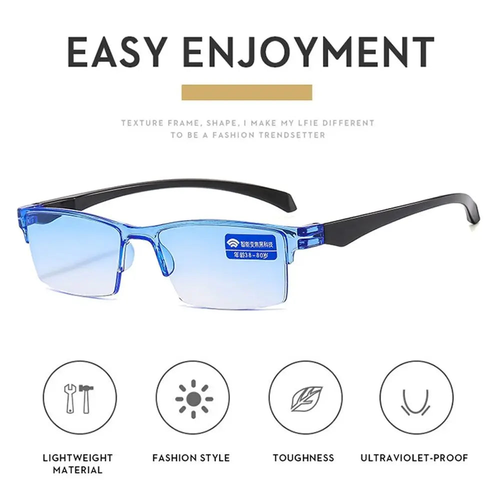 Autofocus Power Anti-Blue Light Reading Glasses Anti Blue Ray Smart Hyperopia Glasses Eye Protection Near Far