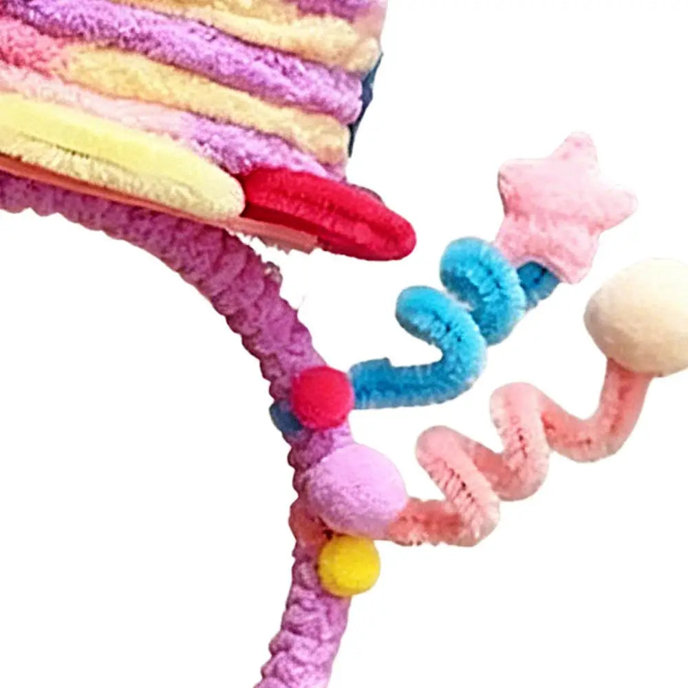 1PC Cake Star Headband Cartoon Headpieces Adjustable Twisted Bar Headband Headwear  Birthday Parties Photography Hair Hoops