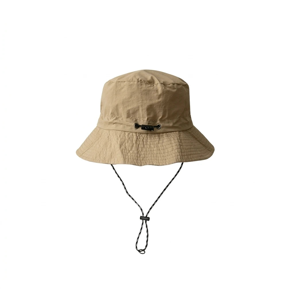 Fisherman Hat Foldable Quick Dry UV Protect Windproof Strap One Size Black, Gray, Khaki for Outdoor Travel Beach Men Women