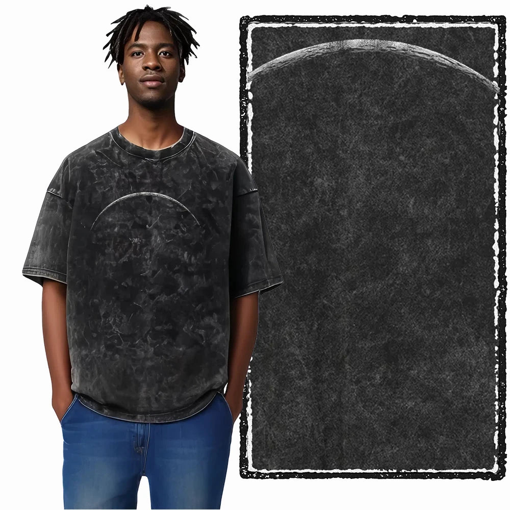 Astronaut Space Print Cotton Graphic T-Shirt