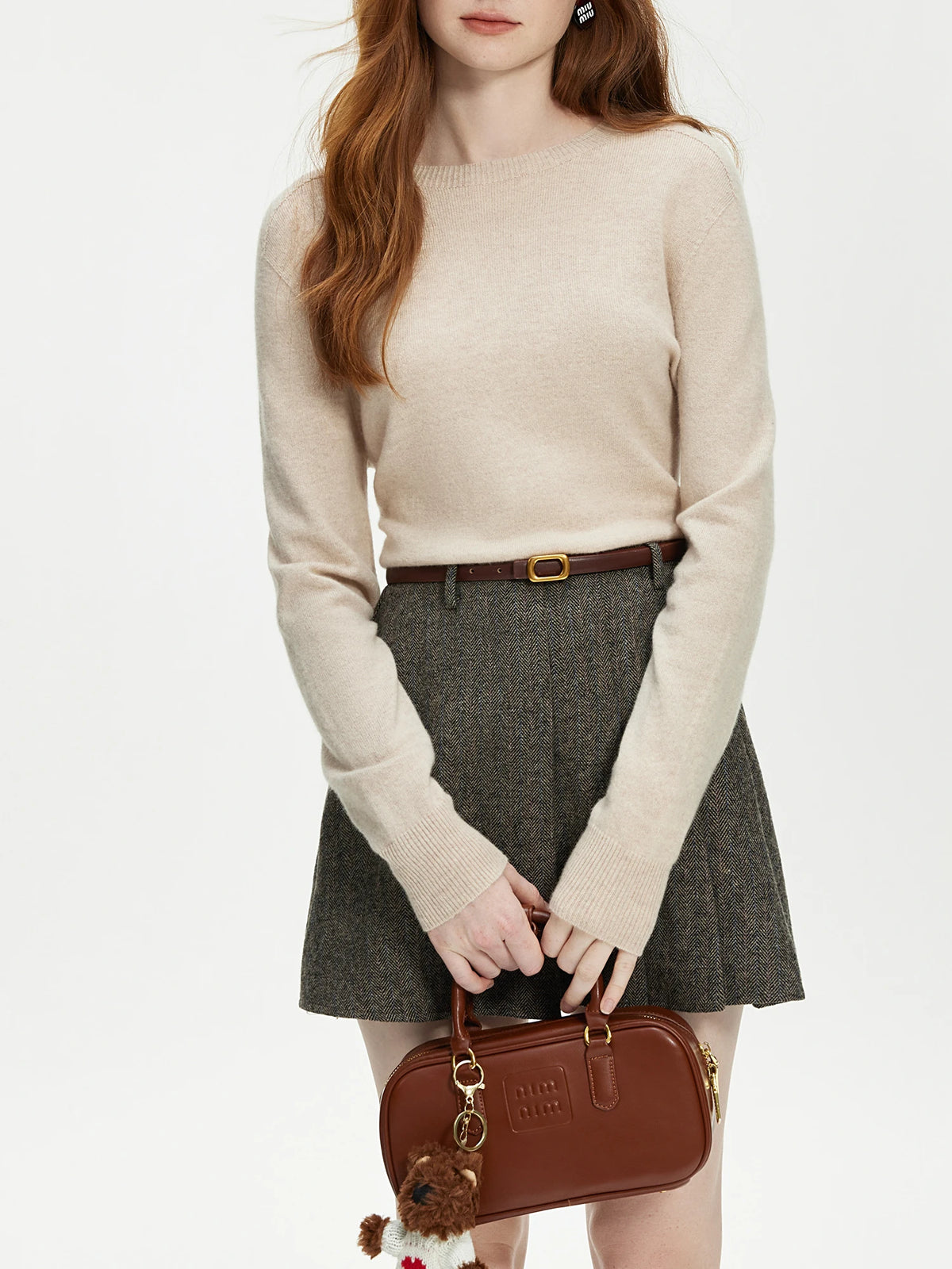 FSLE Women's 100% Wool Seamless Knit Sweater