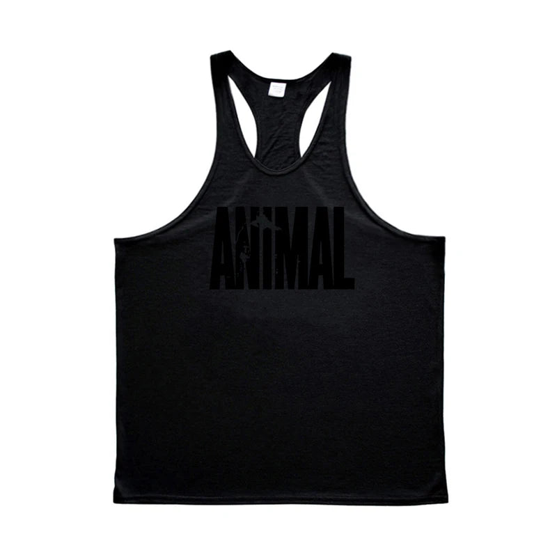 Men's Animal Print Bodybuilding Tank Top