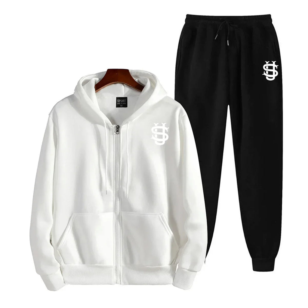 2025 Fashion High Quality Hoodies and Black Sportswear Pants, Popular Casual Sports Jackets, New Running Clothes