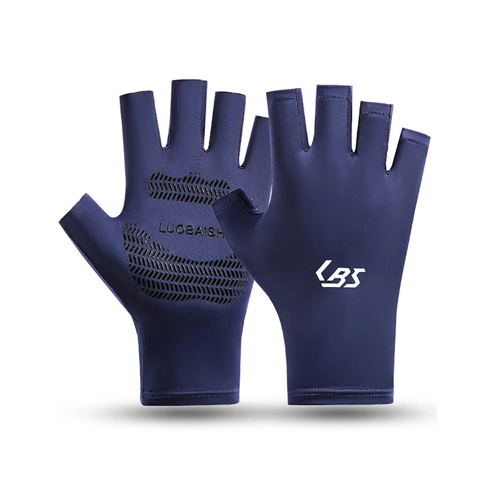 Gants de sport GTUBIKE en soie glacée d'été, gants antidérapants, respirants et légers pour le cyclisme, la pêche, la randonnée et la conduite en plein air
