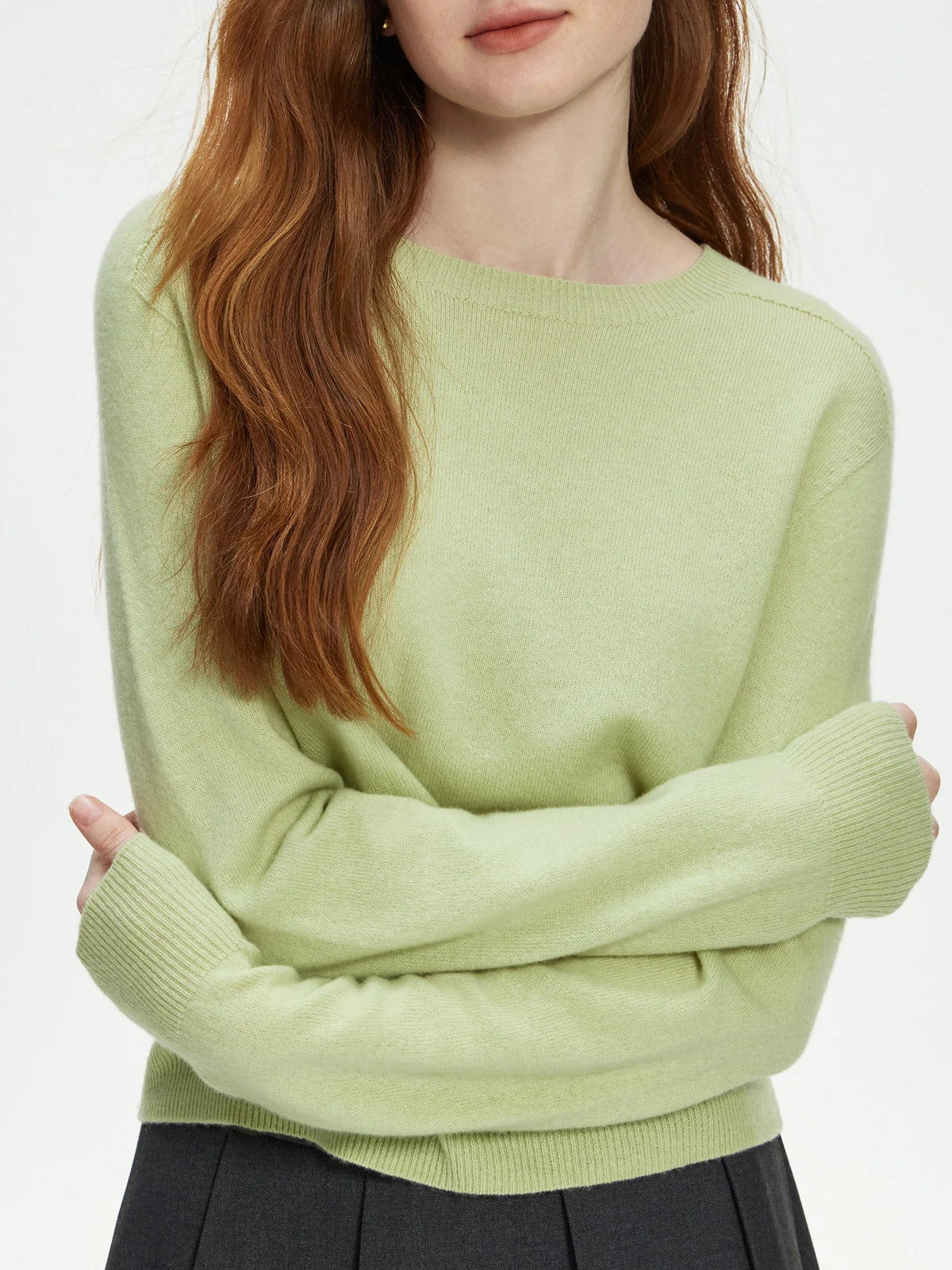 FSLE Women's 100% Wool Seamless Knit Sweater