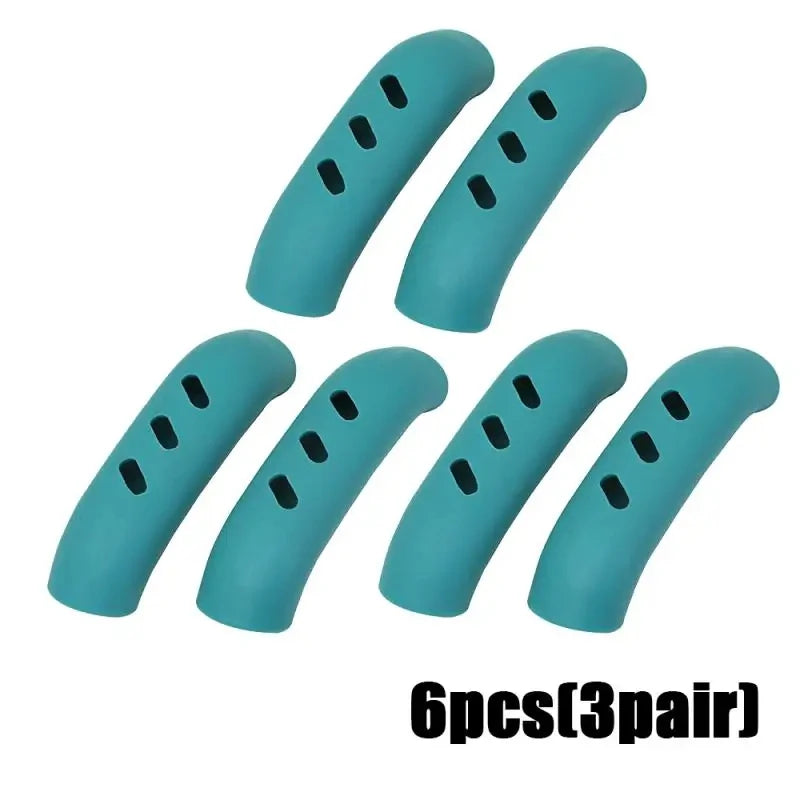 Lot de 2/8 maniques en silicone pour poêle, couvre-poignées isolants thermiques, clips d'oreilles de casserole, antidérapants, accessoires de cuisine pour cuiseur vapeur et faitout