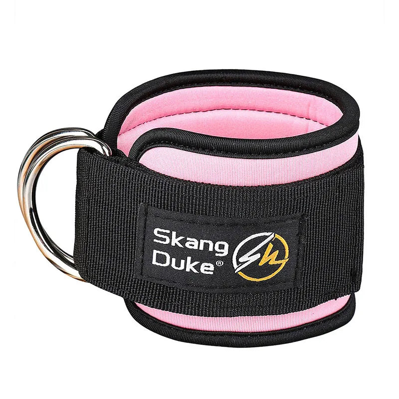 Adjustable D-Ring Ankle Straps for Cable Machines