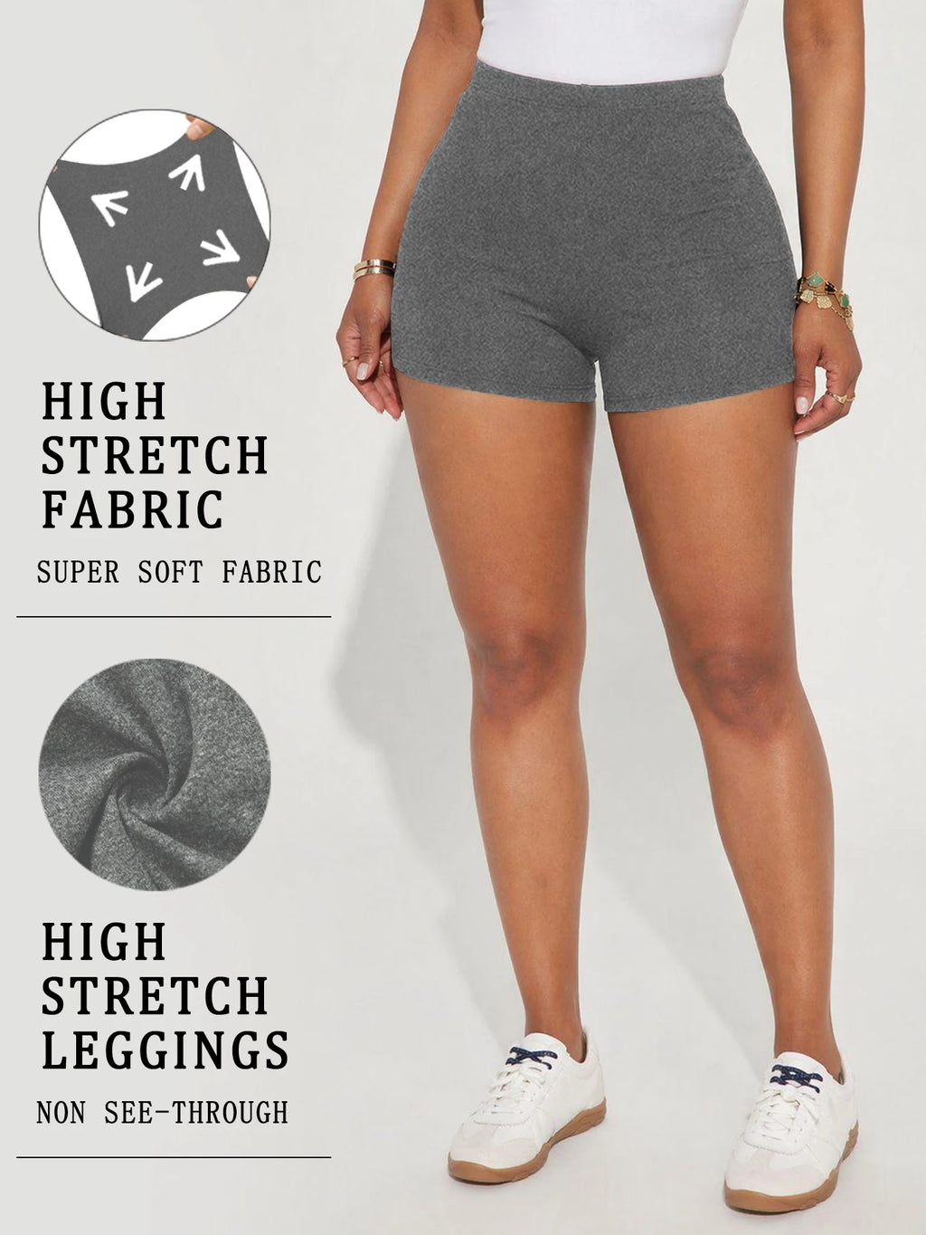 High Elasticity Sports Shorts Biker Shorts For Women Super Soft Yoga Running Push Up Gym  Fitness Women's Activewear