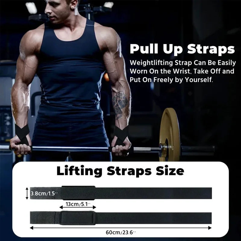 Weightlifting Straps Lifting Wrist Anti-Slip Gym Strength Training