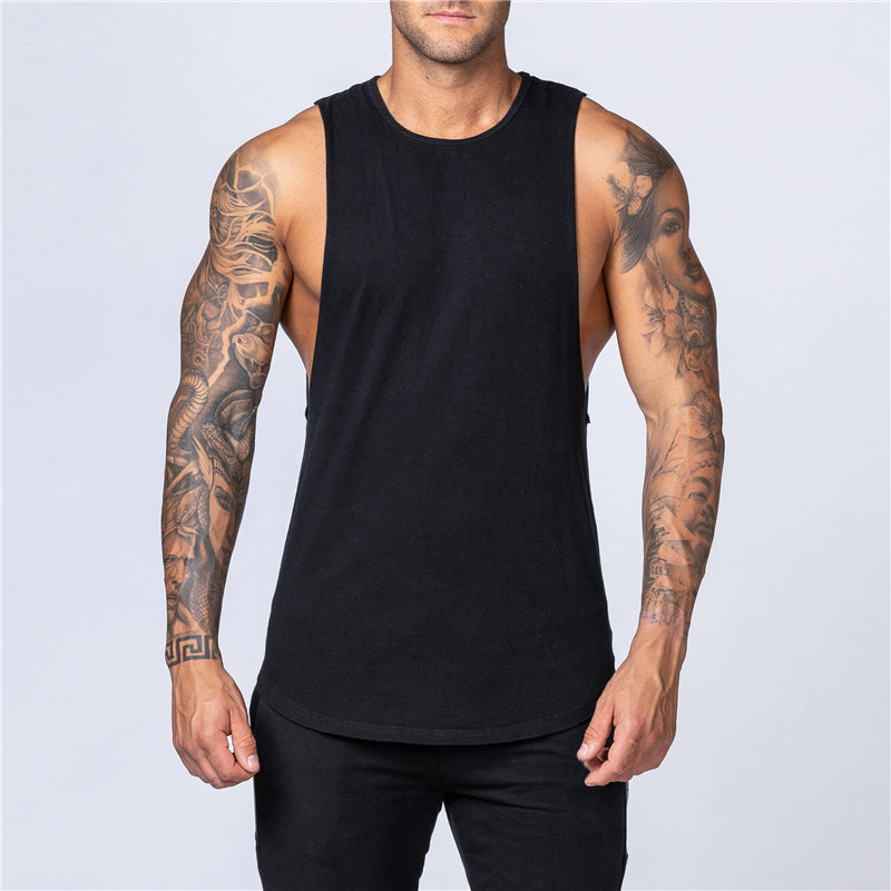 Men's Cotton Gym Tank Top - Bodybuilding Vest