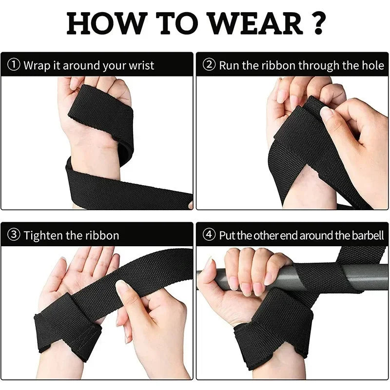 Weightlifting Straps Lifting Wrist Anti-Slip Gym Strength Training
