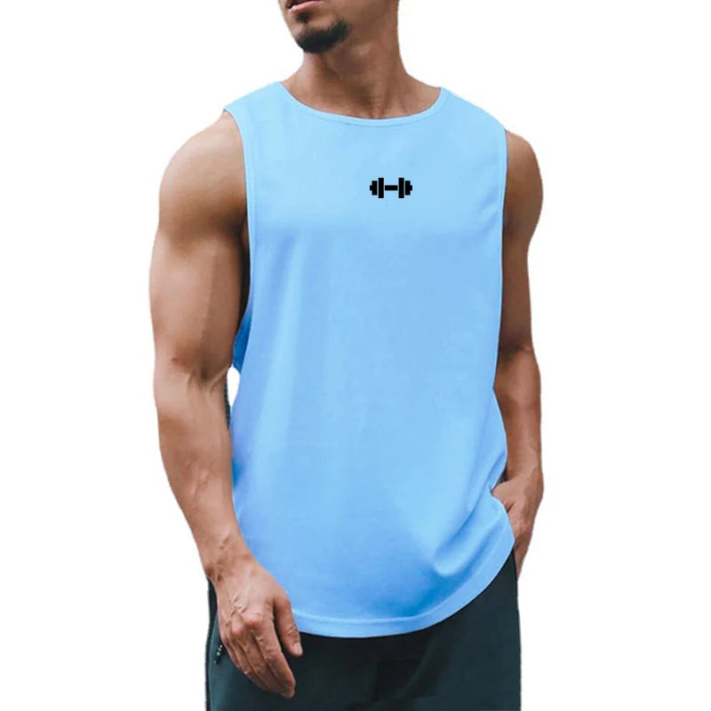 Men's Summer Gym Tank Top for Bodybuilding