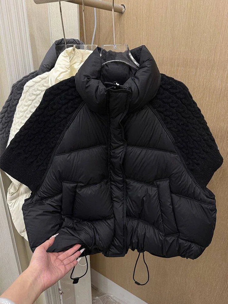 Janveny Women's White Duck Down Puffer Vest