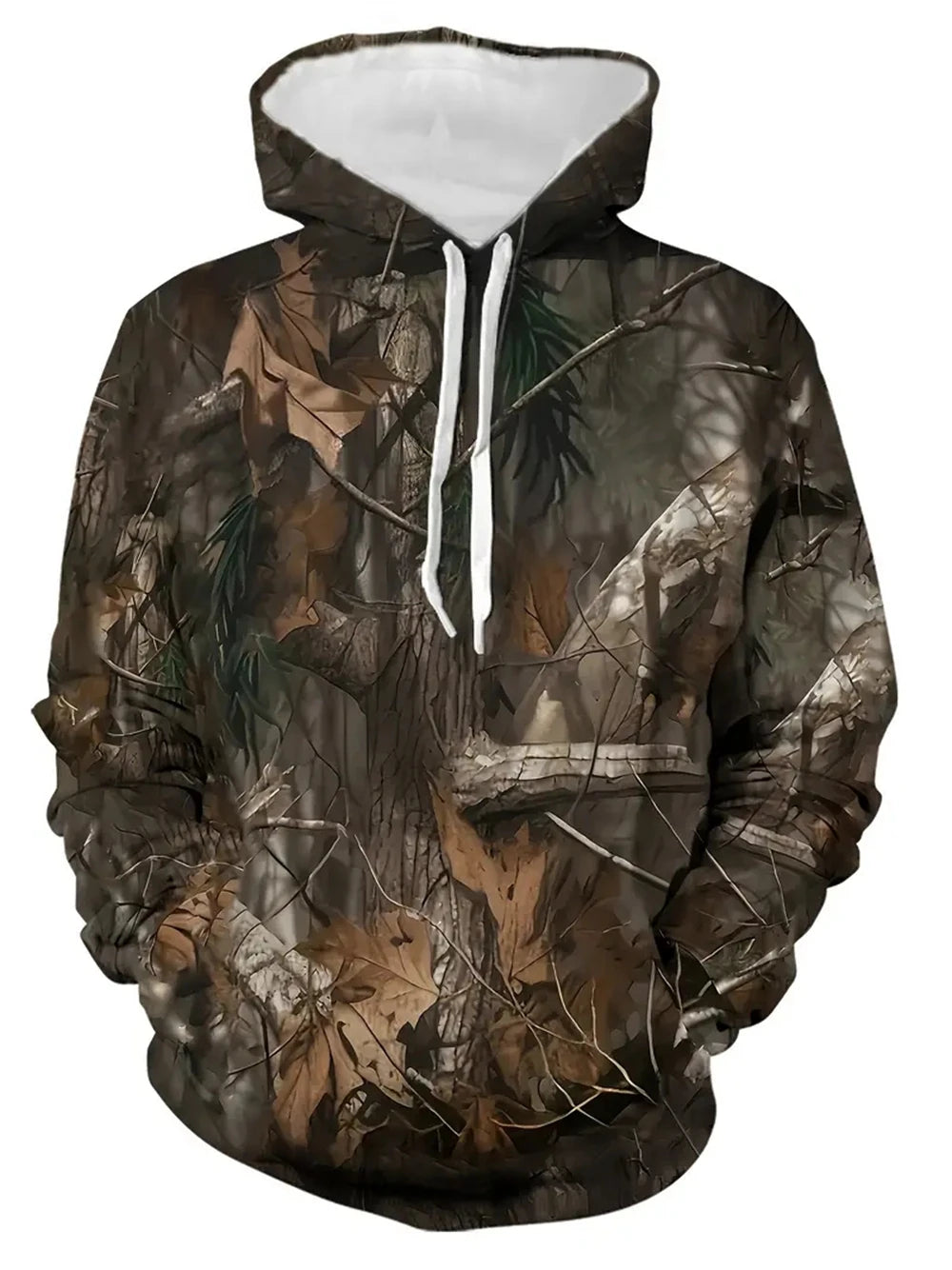 Unisex Camouflage 3D Print Hoodie - Autumn Leaves