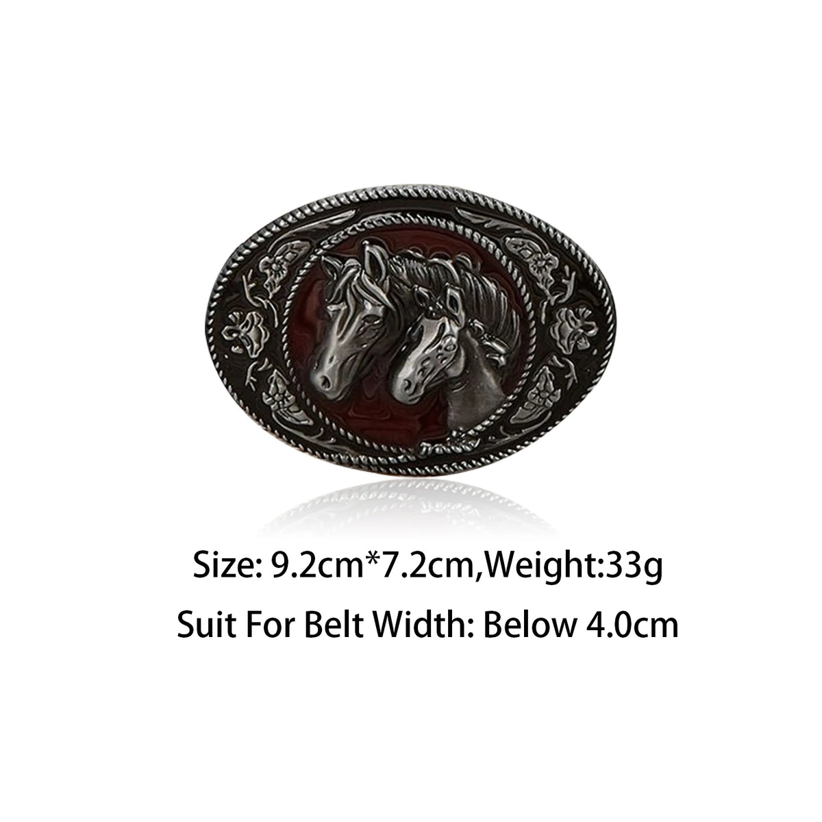 Bullzine zinc alloy retro Horse belt buckle Luxury Designer Western cowboy Cowgirl Jeans Buckle for width belt Men Women