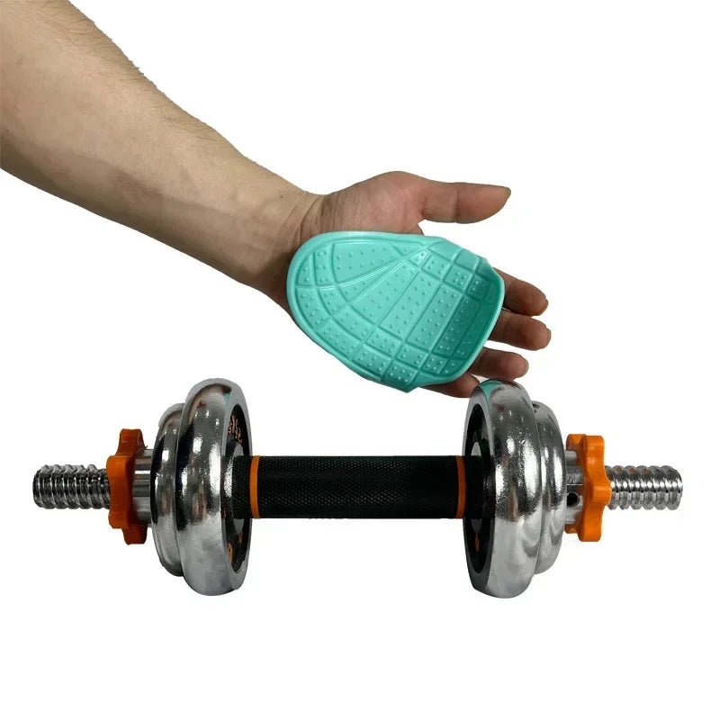 Silicone Weight Lifting Grip Pads Gloves Non-Slip Palm Protection
