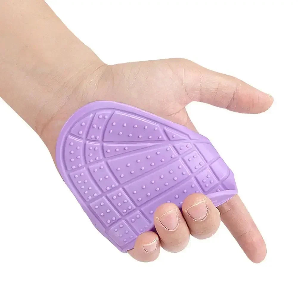 Silicone Weight Lifting Grip Pads Gloves Non-Slip Palm Protection