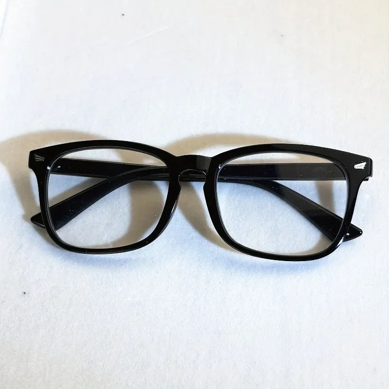 1/2/3pcs Vintage Square Anti Radiation Glasses for Women Rivet Frame, Anti-Blue Light Computer Glasses