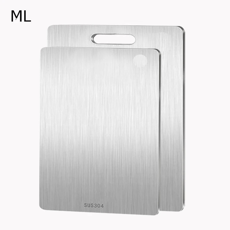 Double-Sided Stainless Steel & Titanium Cutting Board