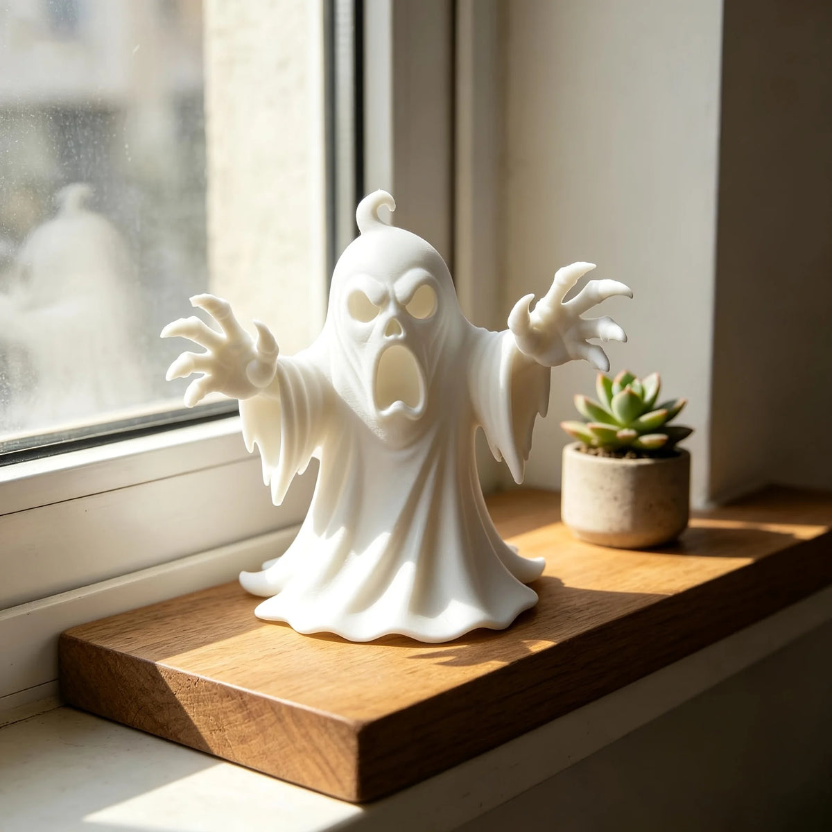 Spooky Halloween Desktop Ornament Tabletop Decor Vintage Holiday Decoration for Desk Shelf Home Office Create Festive Atmosphere