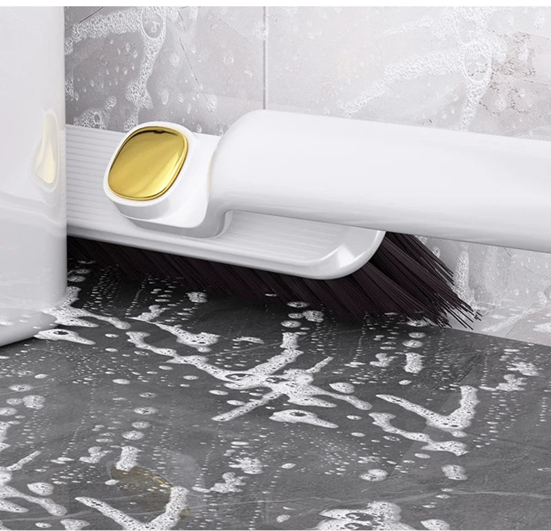 Rotatable V-Shape Crevice Cleaning Brush Handheld Tile Floor