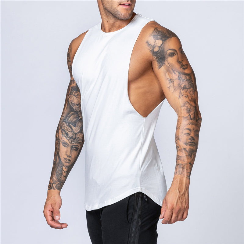 Men's Cotton Gym Tank Top - Bodybuilding Vest