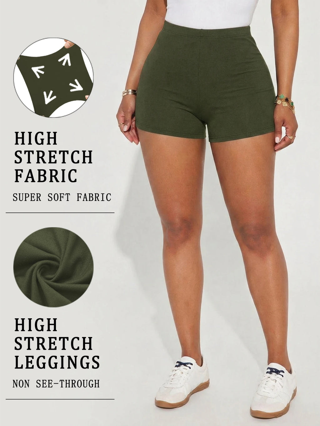 High Elasticity Sports Shorts Biker Shorts For Women Super Soft Yoga Running Push Up Gym  Fitness Women's Activewear
