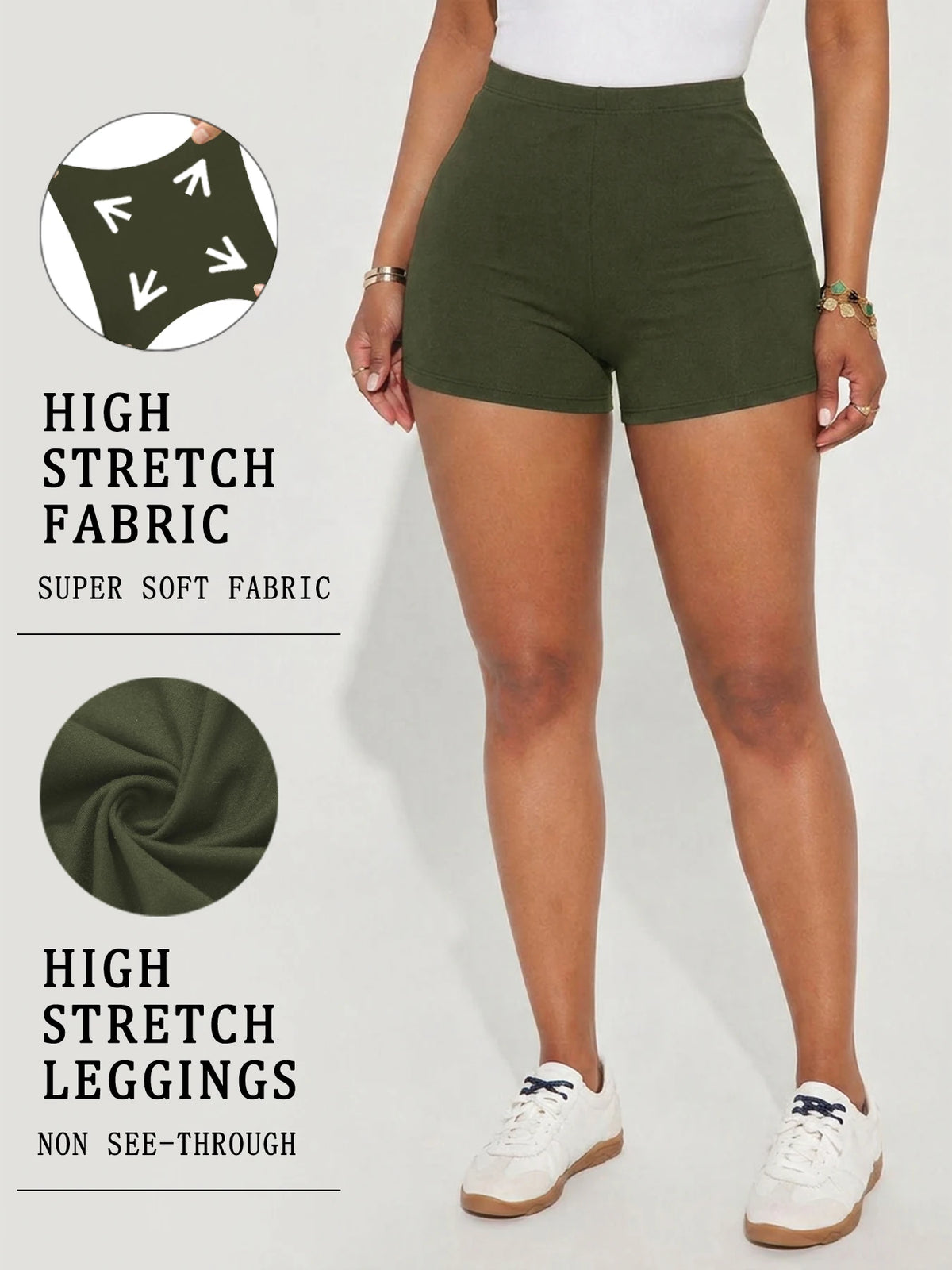 High Elasticity Sports Shorts Biker Shorts For Women Super Soft Yoga Running Push Up Gym  Fitness Women's Activewear