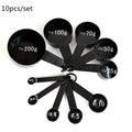 Lot de 5/10 ustensiles de mesure, cuillères à mesurer de cuisine, cuillère à café, pelle à sucre, cuillères de cuisine pour pâtisserie, farine, tasses à mesurer