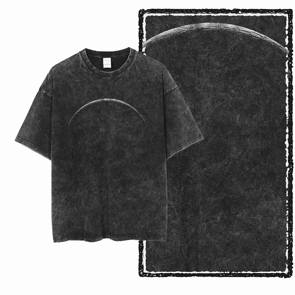 Astronaut Space Print Cotton Graphic T-Shirt