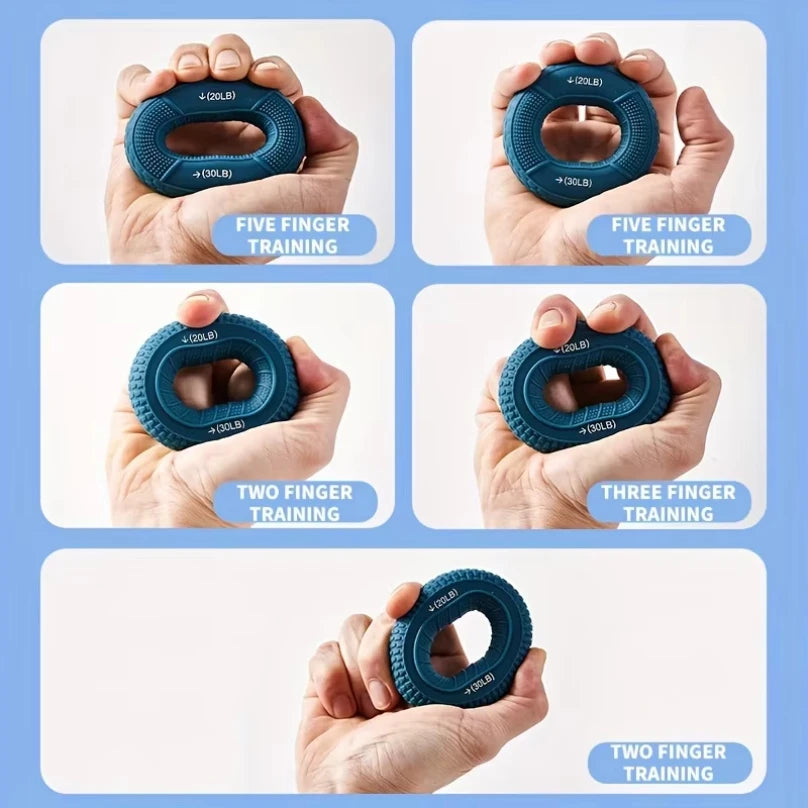 Hand Grip Ring with Silicone Carpal Expander