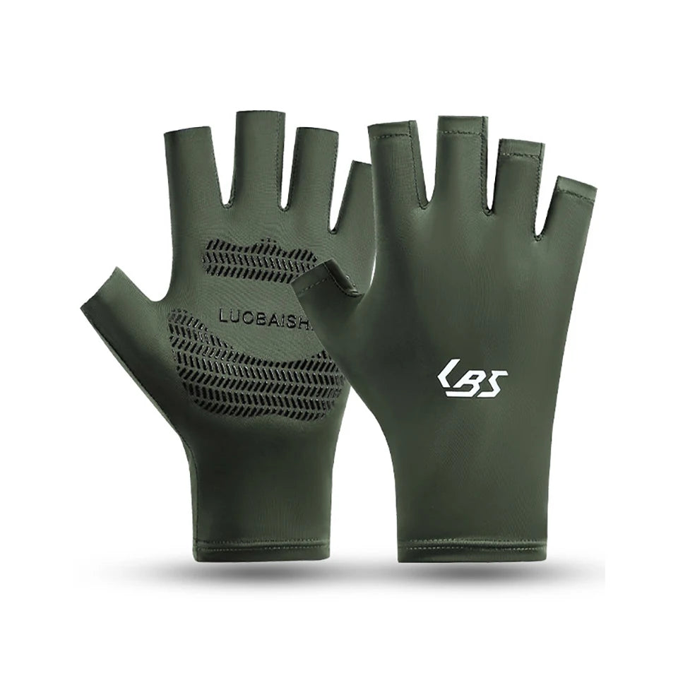 Gants de sport GTUBIKE en soie glacée d'été, gants antidérapants, respirants et légers pour le cyclisme, la pêche, la randonnée et la conduite en plein air