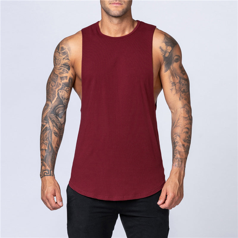 Men's Cotton Gym Tank Top - Bodybuilding Vest