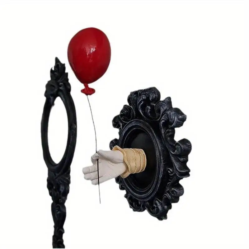 Halloween Dark Resin Ghost Wall Decor Creative Hanging Ornament Gothic Home Decoration Christmas Party Supplies Decor