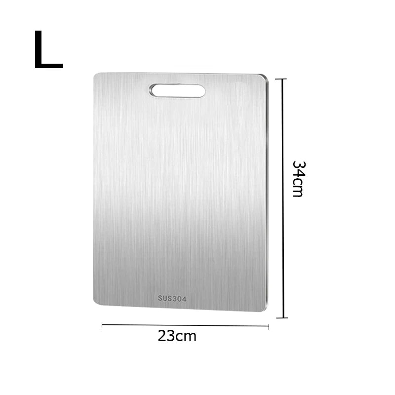 Double-Sided Stainless Steel & Titanium Cutting Board