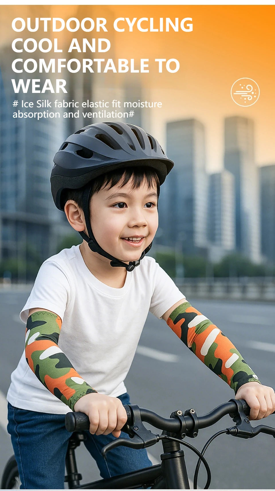 GTUBIKE 1 paire de manchettes de sport rafraîchissantes pour basketball, cyclisme, protection contre les moustiques et les UV pour le sport en extérieur