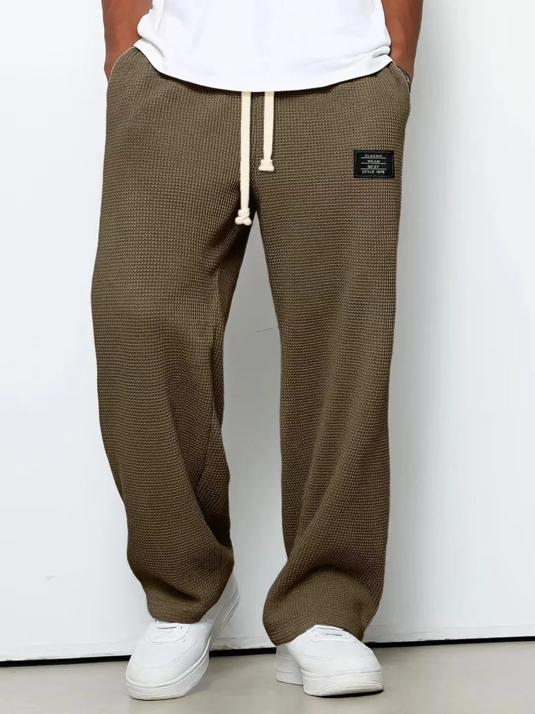 Men's Loose-Fit Stretchy Straight-Leg Sweatpants