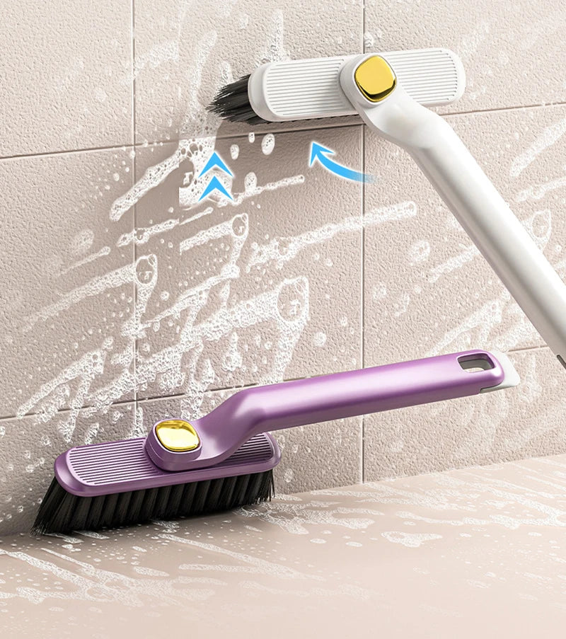 Rotatable V-Shape Crevice Cleaning Brush Handheld Tile Floor