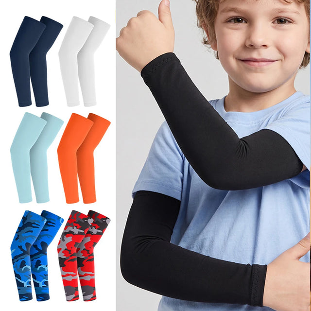 GTUBIKE 1 paire de manchettes de sport rafraîchissantes pour basketball, cyclisme, protection contre les moustiques et les UV pour le sport en extérieur