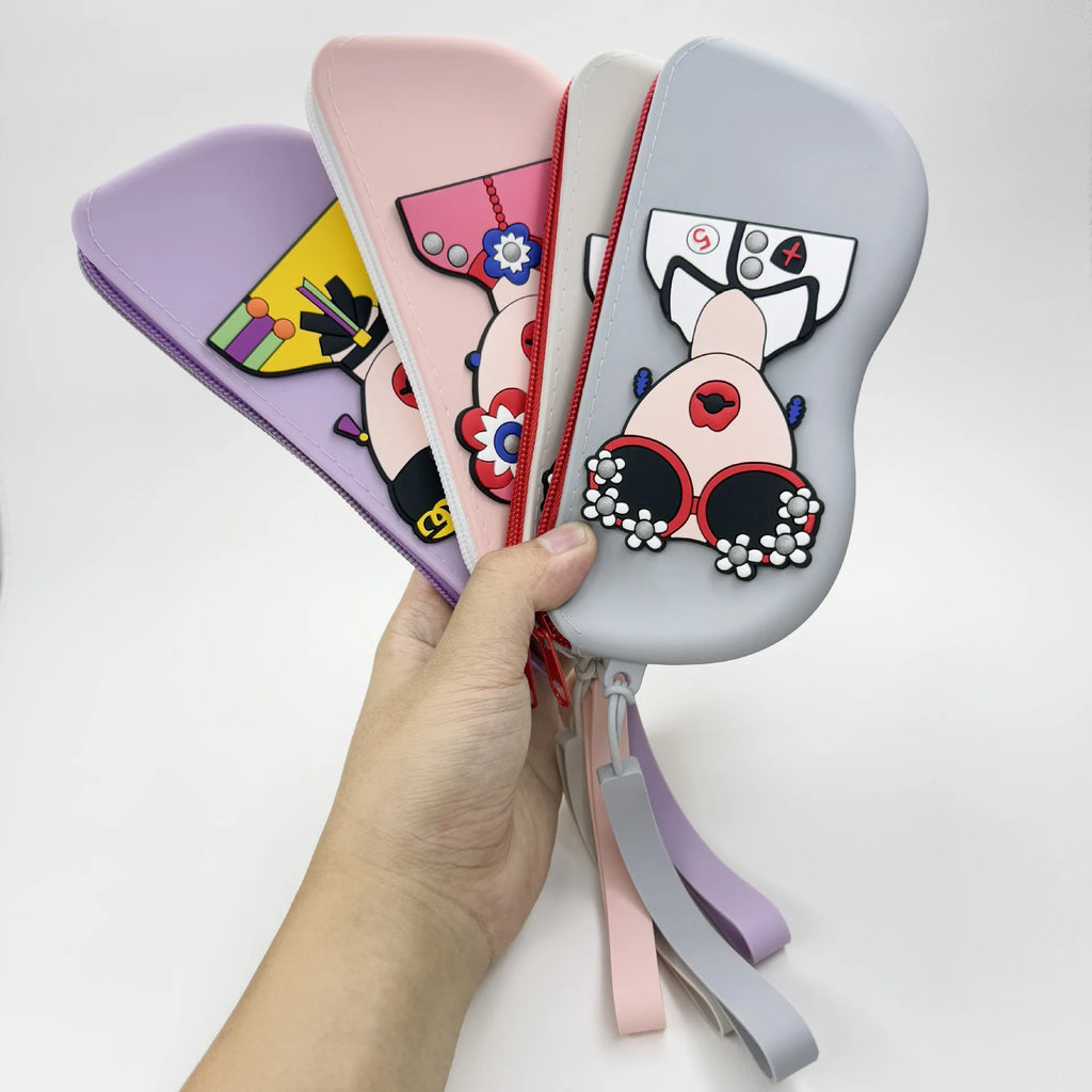 Reading Glasses Case Portable Eyewear Pouch Sunglasses Holder Decorative Silicone Eyeglasses Bag For Daily Outdoor Travel
