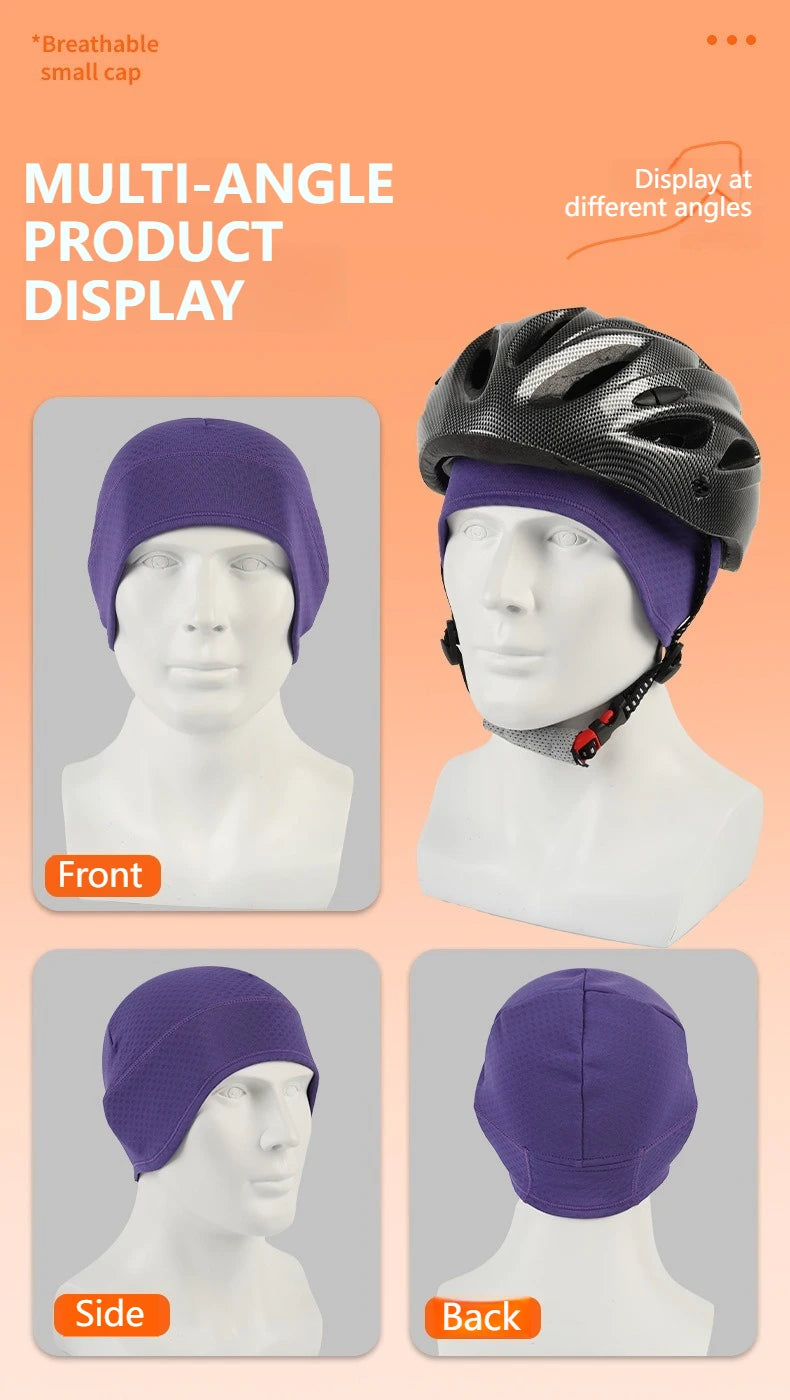 Bonnet en polaire GTUBIKE, bonnet d'hiver, bonnet chaud et épais, coupe-vent et léger pour la course, le ski, le cyclisme et le sport
