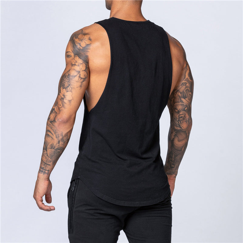 Men's Cotton Gym Tank Top - Bodybuilding Vest