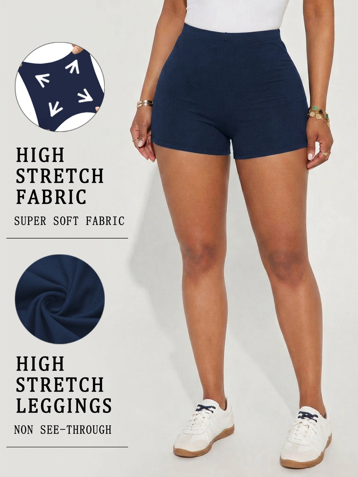 High Elasticity Sports Shorts Biker Shorts For Women Super Soft Yoga Running Push Up Gym  Fitness Women's Activewear